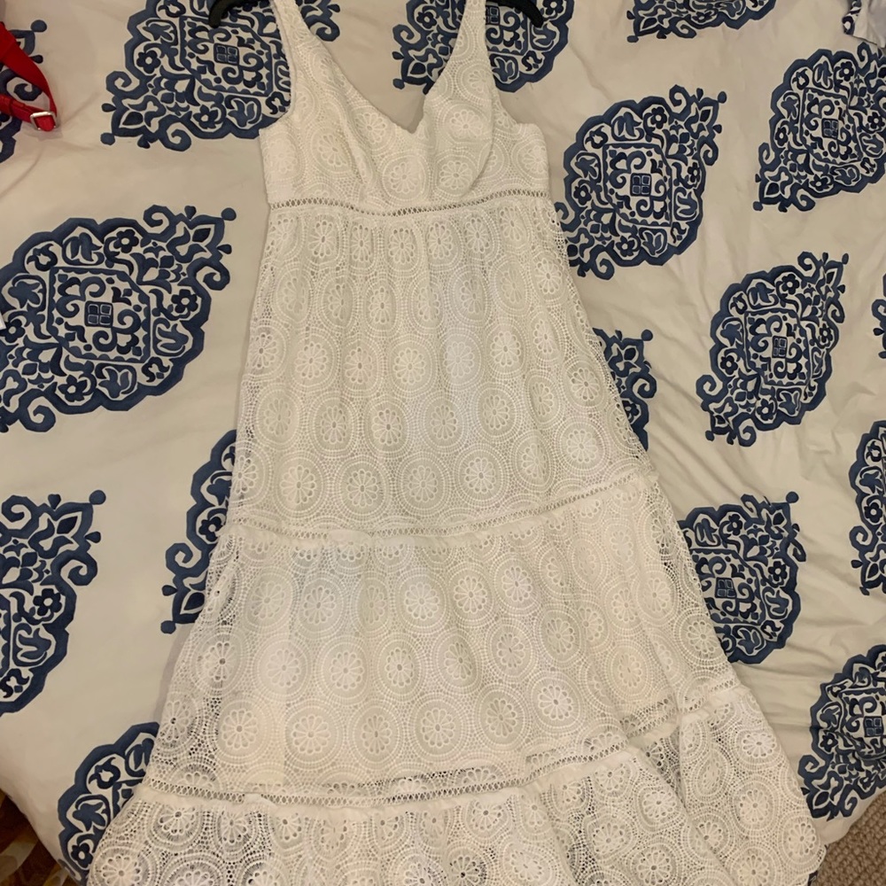 Trina Turk White Eyelet Backyard Dress - Picture 3 of 13